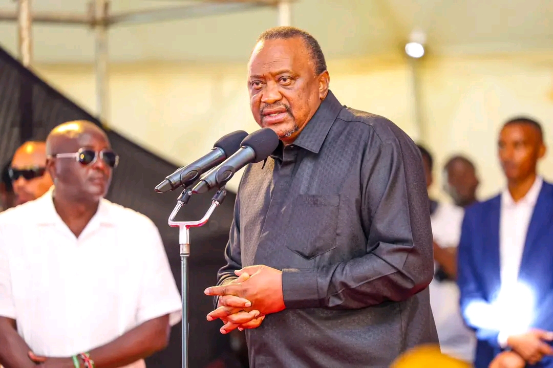 Uhuru Breaks Silence With Cryptic Warning to Mt Kenya During Burial of Martha Karua’s Dad
